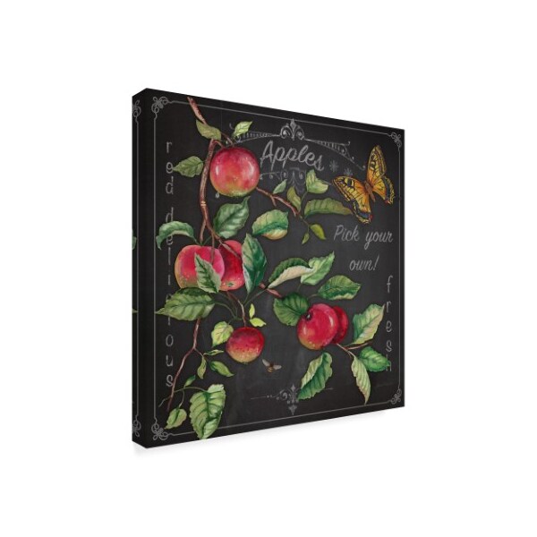 Jean Plout 'Apples Hanging' Canvas Art,14x14